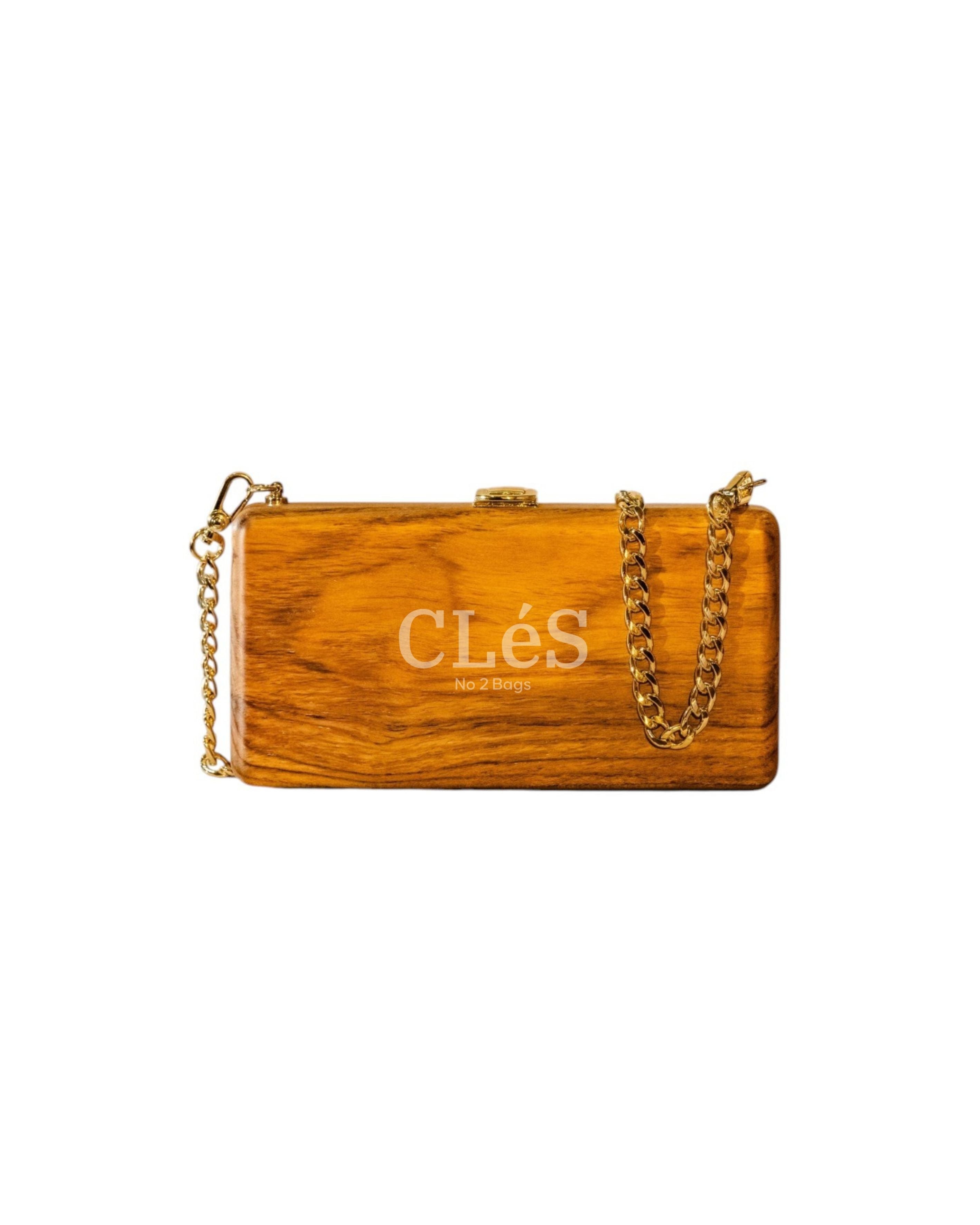 Bali Natural Handmade Wooden Women Teakwood Handbag