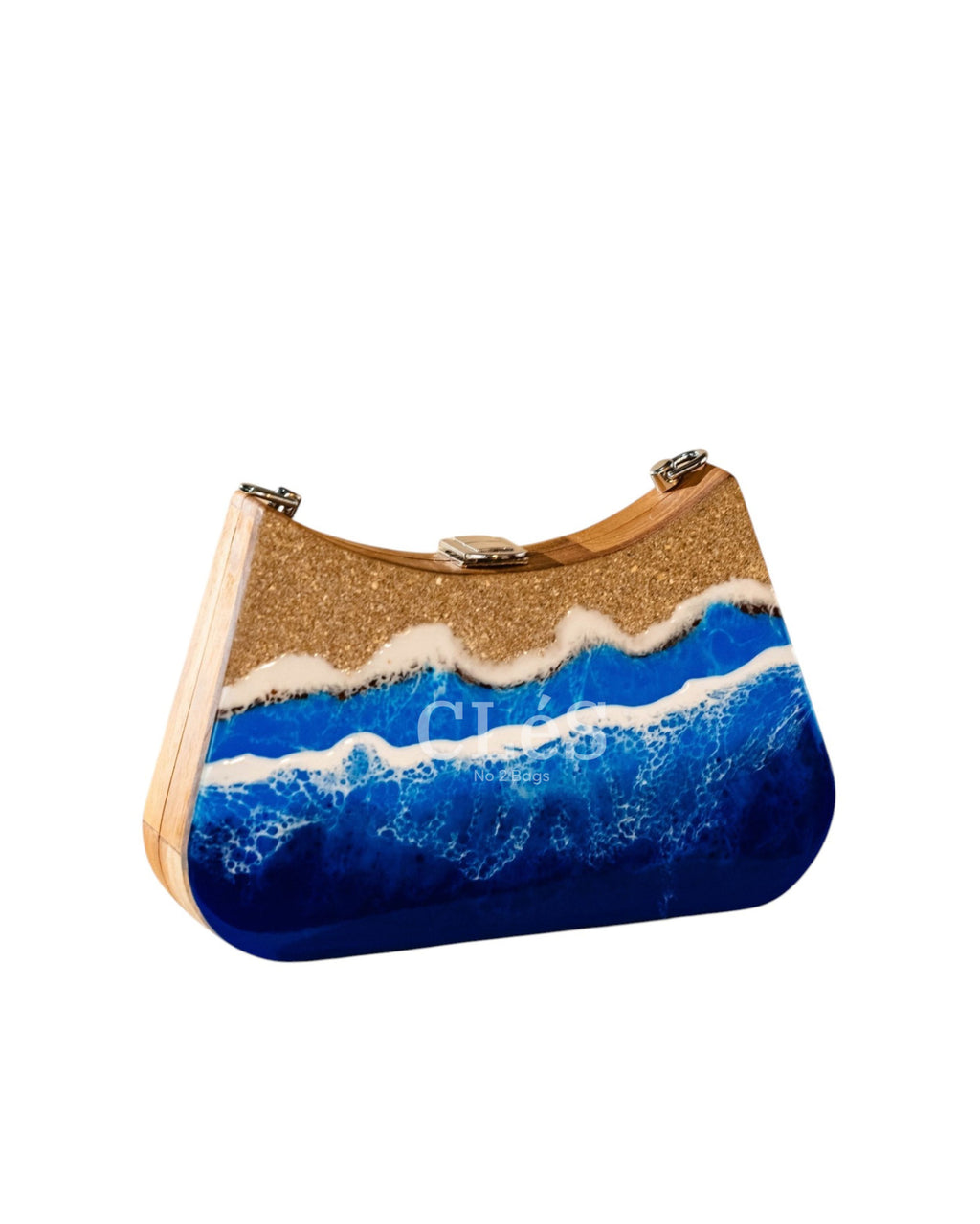 Lombok Beach Handmade Wooden Women Teakwood Handbag