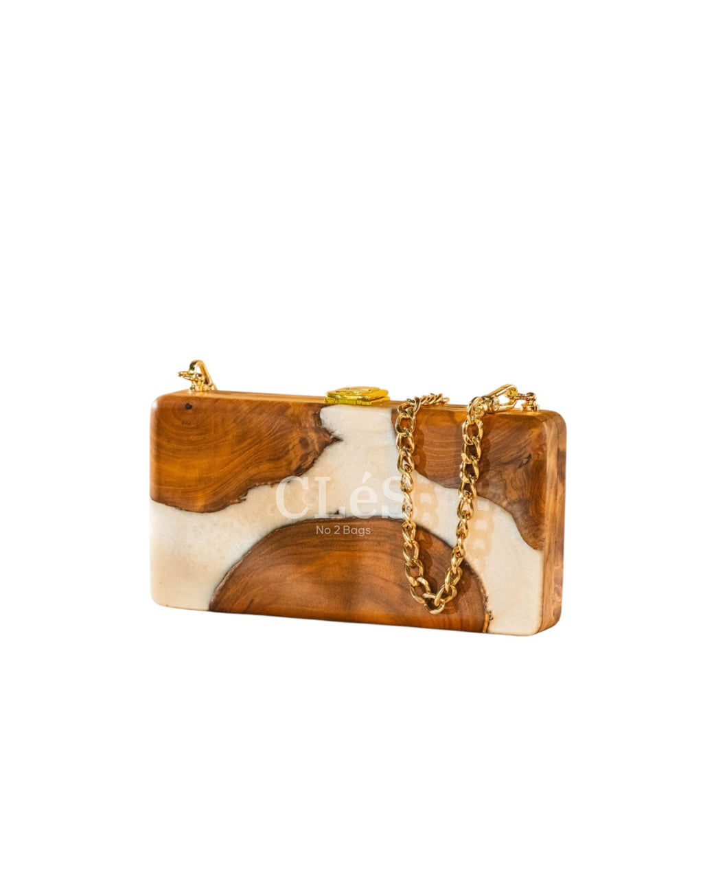 Bali Coral Nusa Handmade Wooden Women Teakwood Handbag