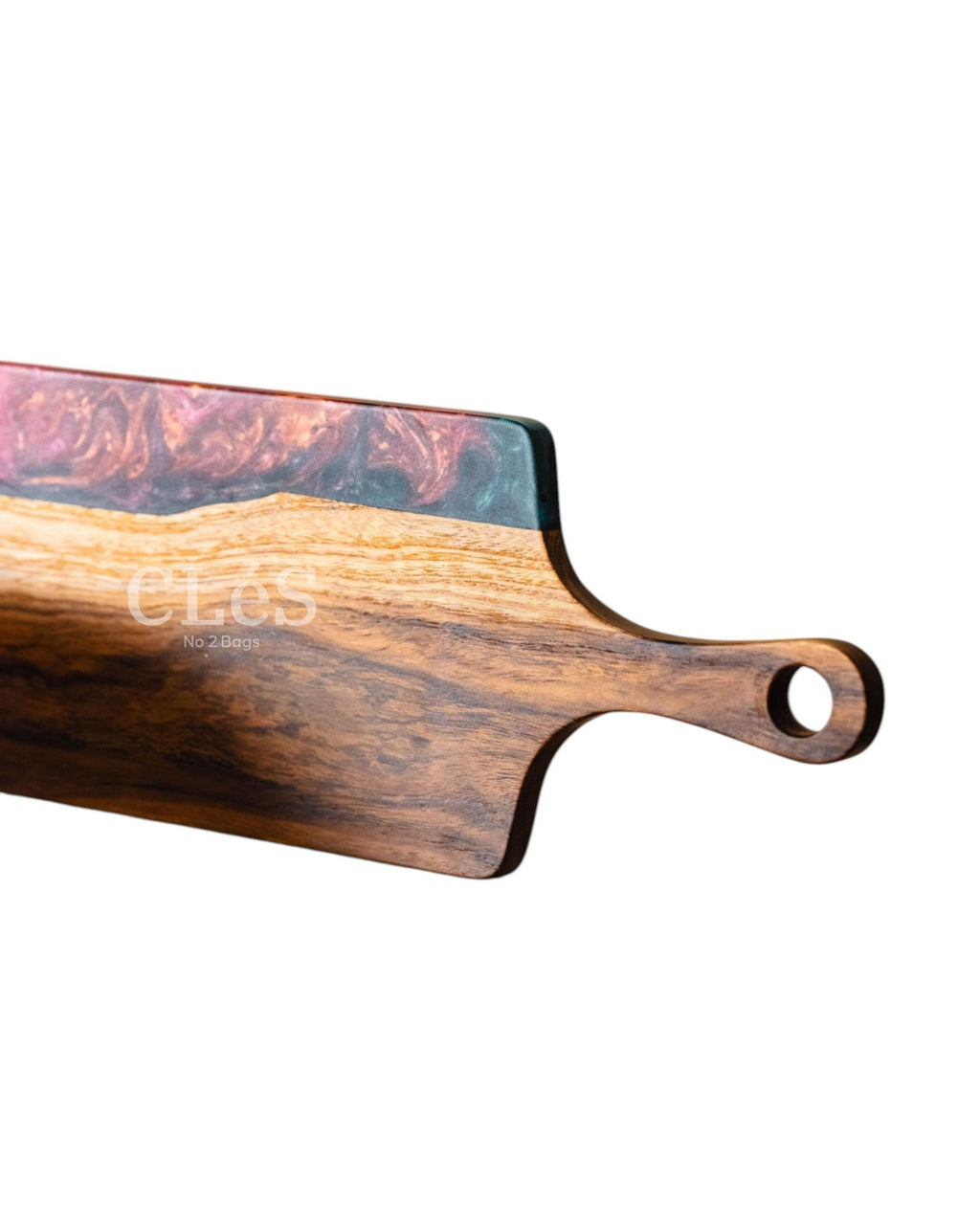 Handmade Abstract Epoxy Resin Wooden Serving Board
