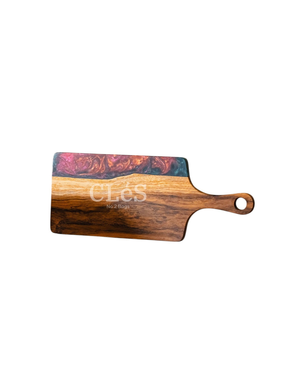 Handmade Abstract Epoxy Resin Wooden Serving Board
