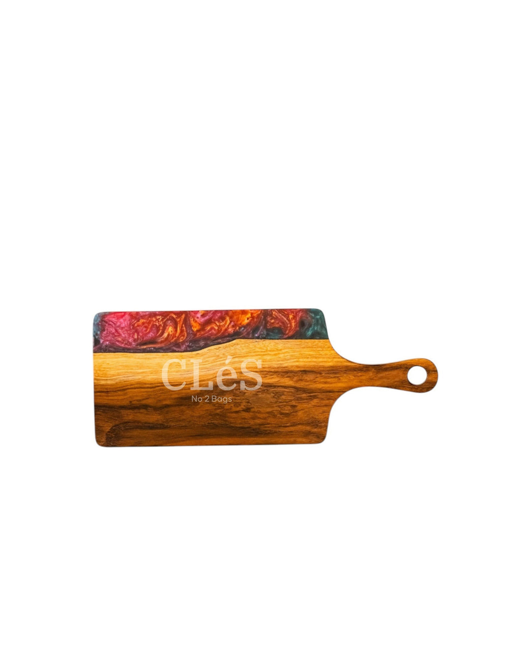 Handmade Abstract Epoxy Resin Wooden Serving Board