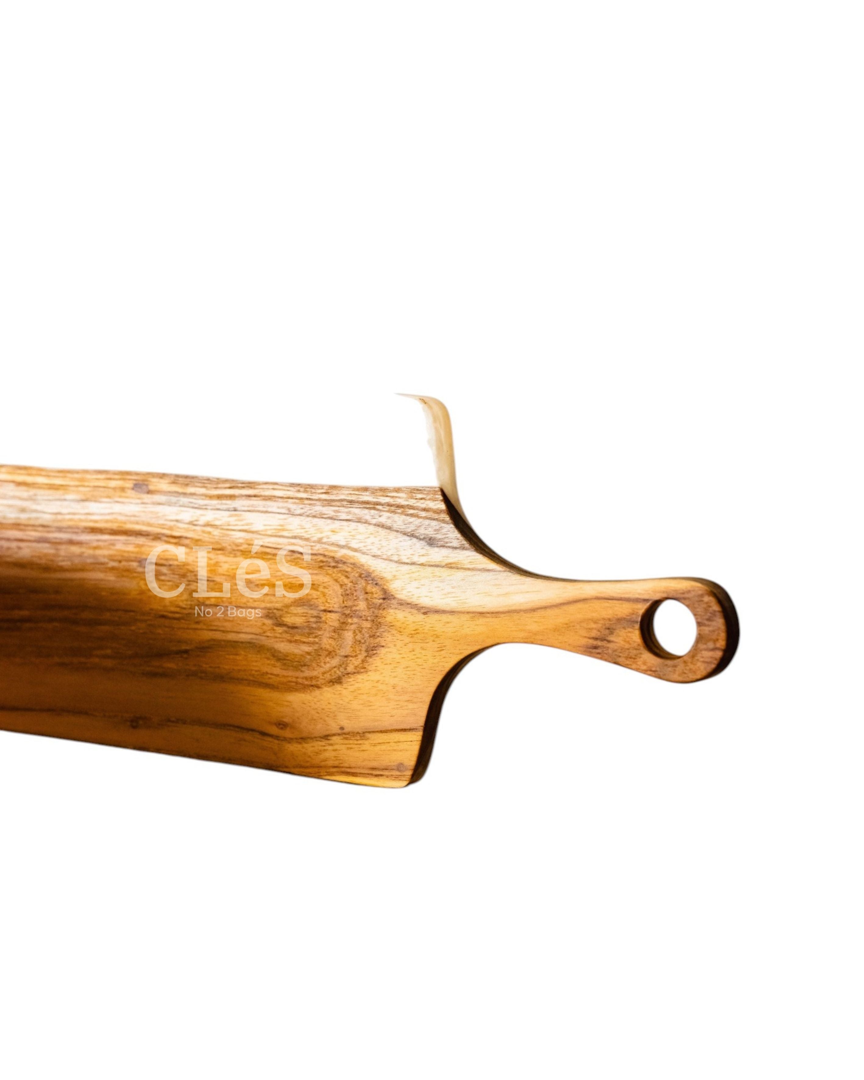 Handmade White Epoxy Resin Wooden Serving Board