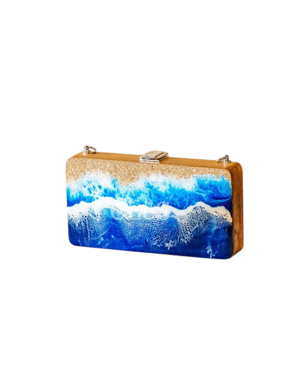 Bali Beach Sand Handmade Wooden Women Teakwood Handbag