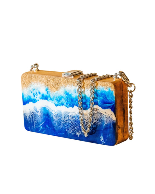 Bali Beach Sand Handmade Wooden Women Teakwood Handbag