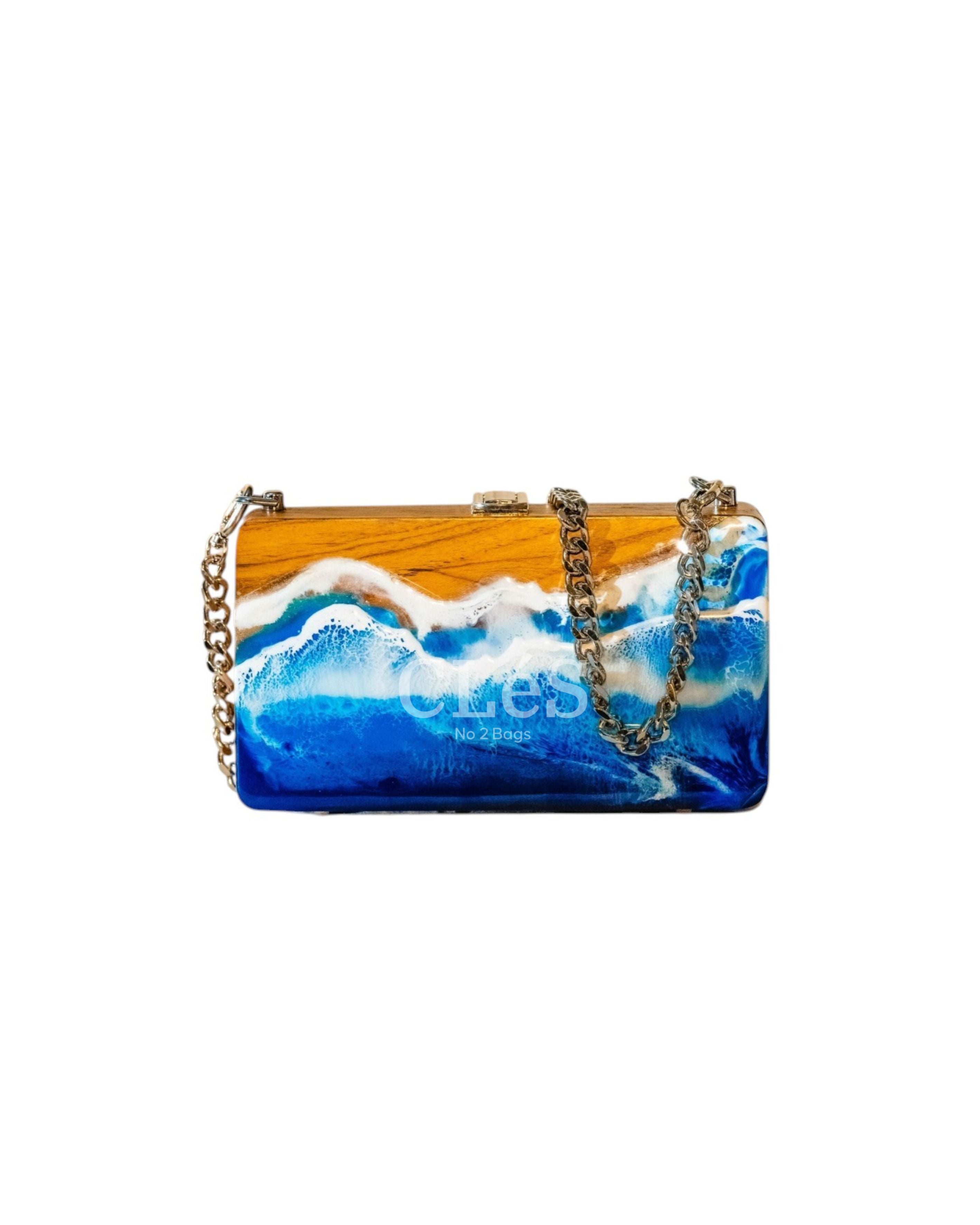 Bali Beach No Sand Handmade Wooden Women Teakwood Handbag