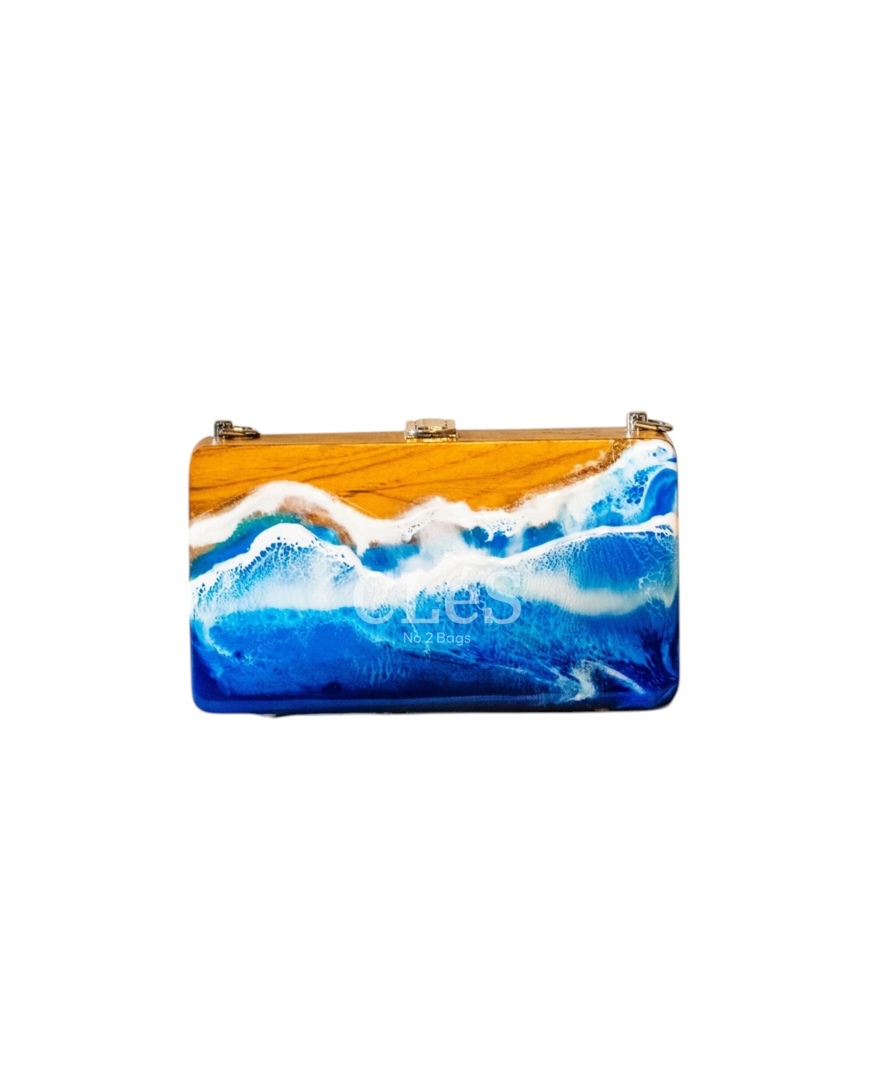 Bali Beach No Sand Handmade Wooden Women Teakwood Handbag