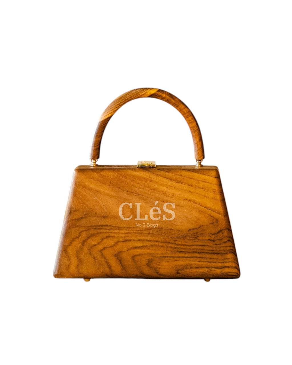Flores Natural Handmade Wooden Women Teakwood Handbag