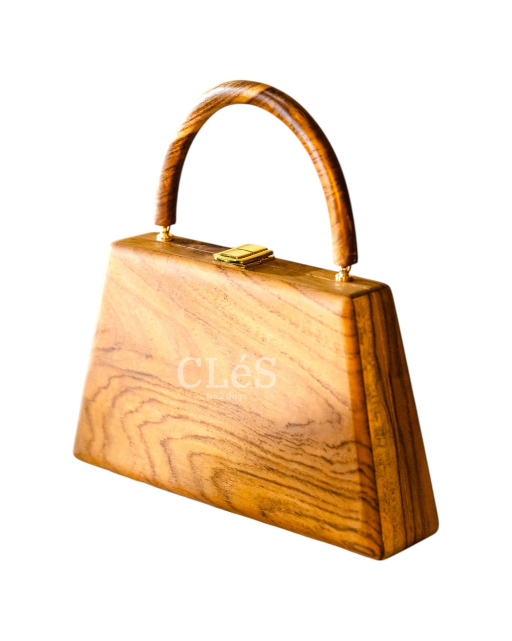 Flores Coral Nusa Handmade Wooden Women Teakwood Handbag
