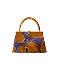 Flores Abstract Butterfly Handmade Wooden Women Teakwood Handbag