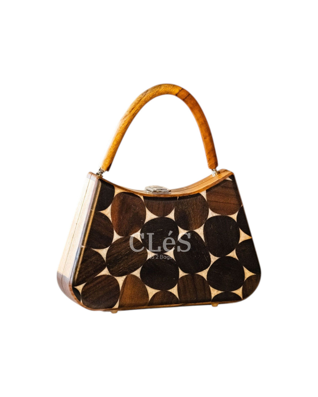Sumba Classic Handmade Wooden Women Teakwood Handbag