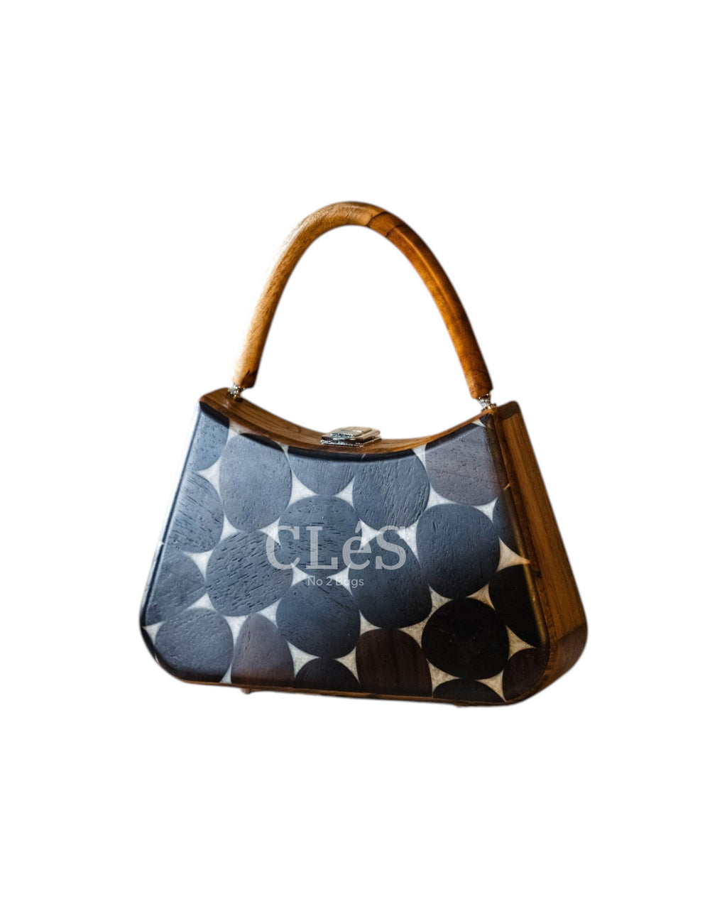 Sumba Classic Handmade Wooden Women Teakwood Handbag