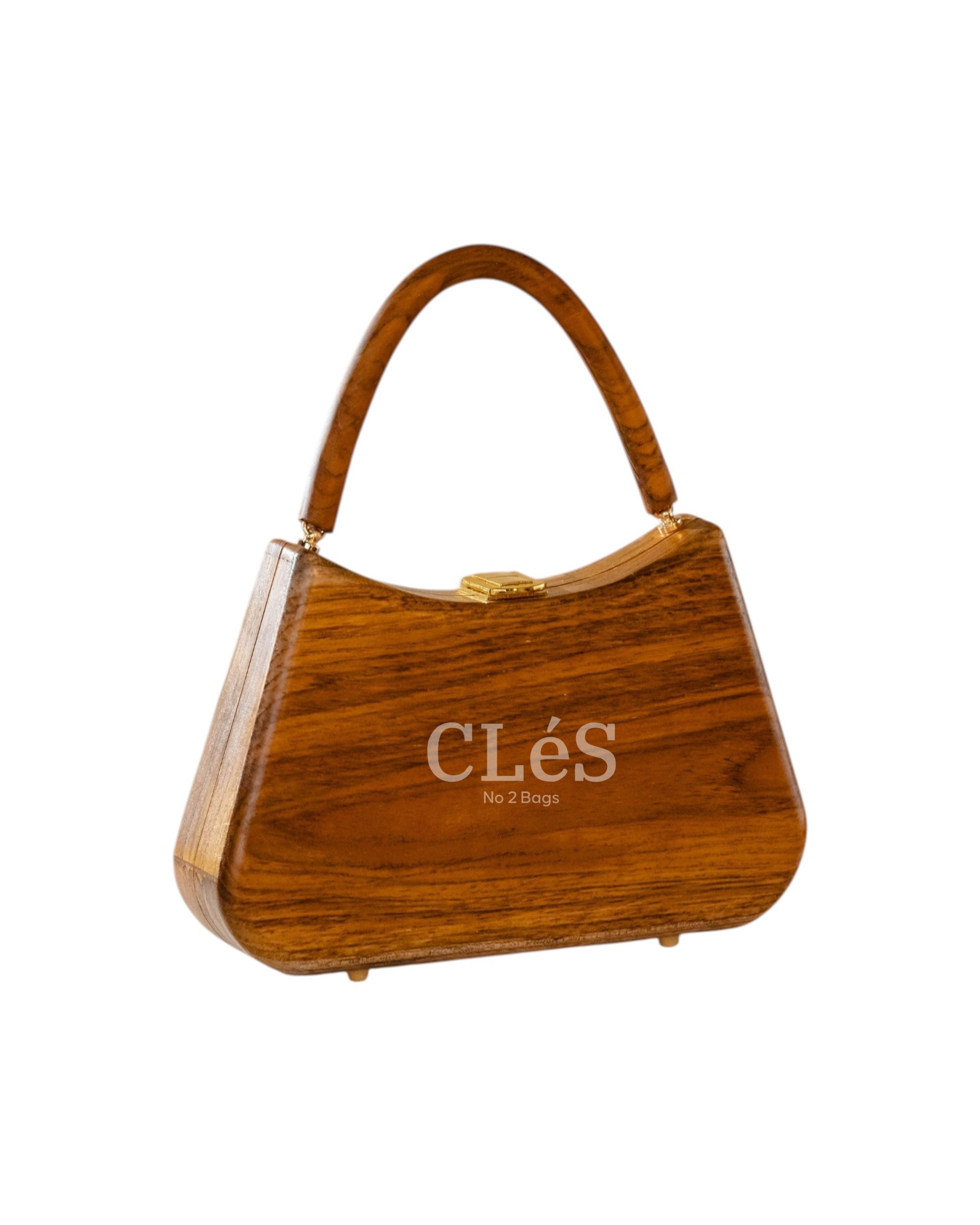 Sumba Coral Nusa Handmade Wooden Women Teakwood Handbag