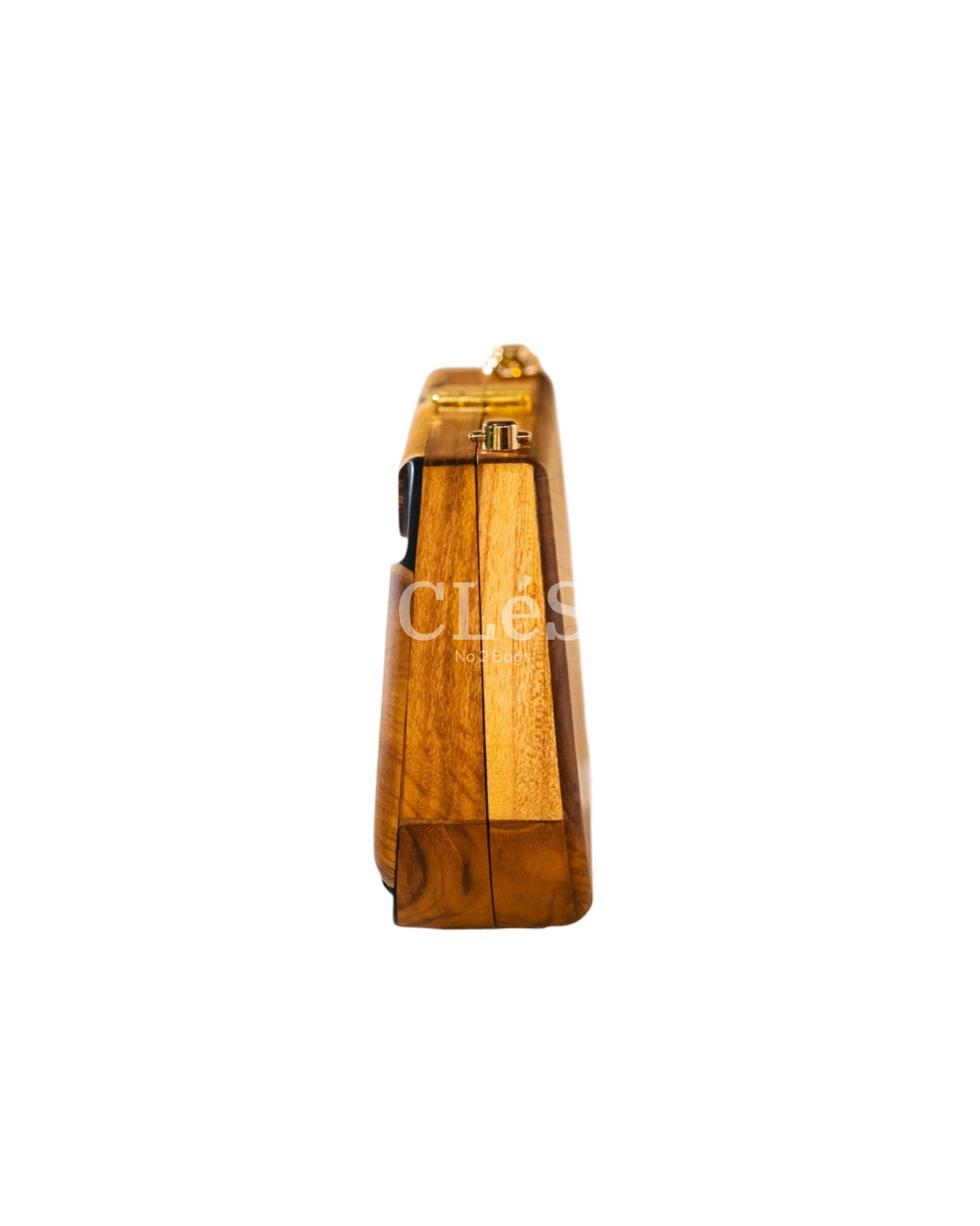 Sulawesi Coal Nusa Nusa Handmade Wooden Women Teakwood Handbag