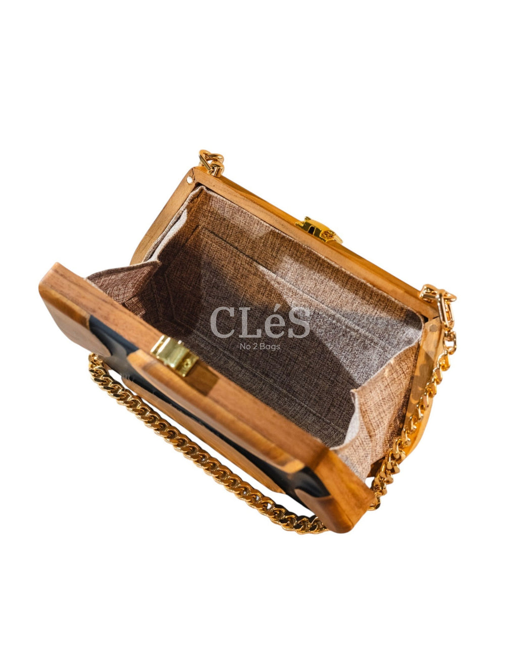Sulawesi Coral Nusa Nusa Handmade Wooden Women Teakwood Handbag