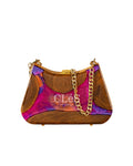 Lombok Abstract Lava Handmade Wooden Women Teakwood Handbag