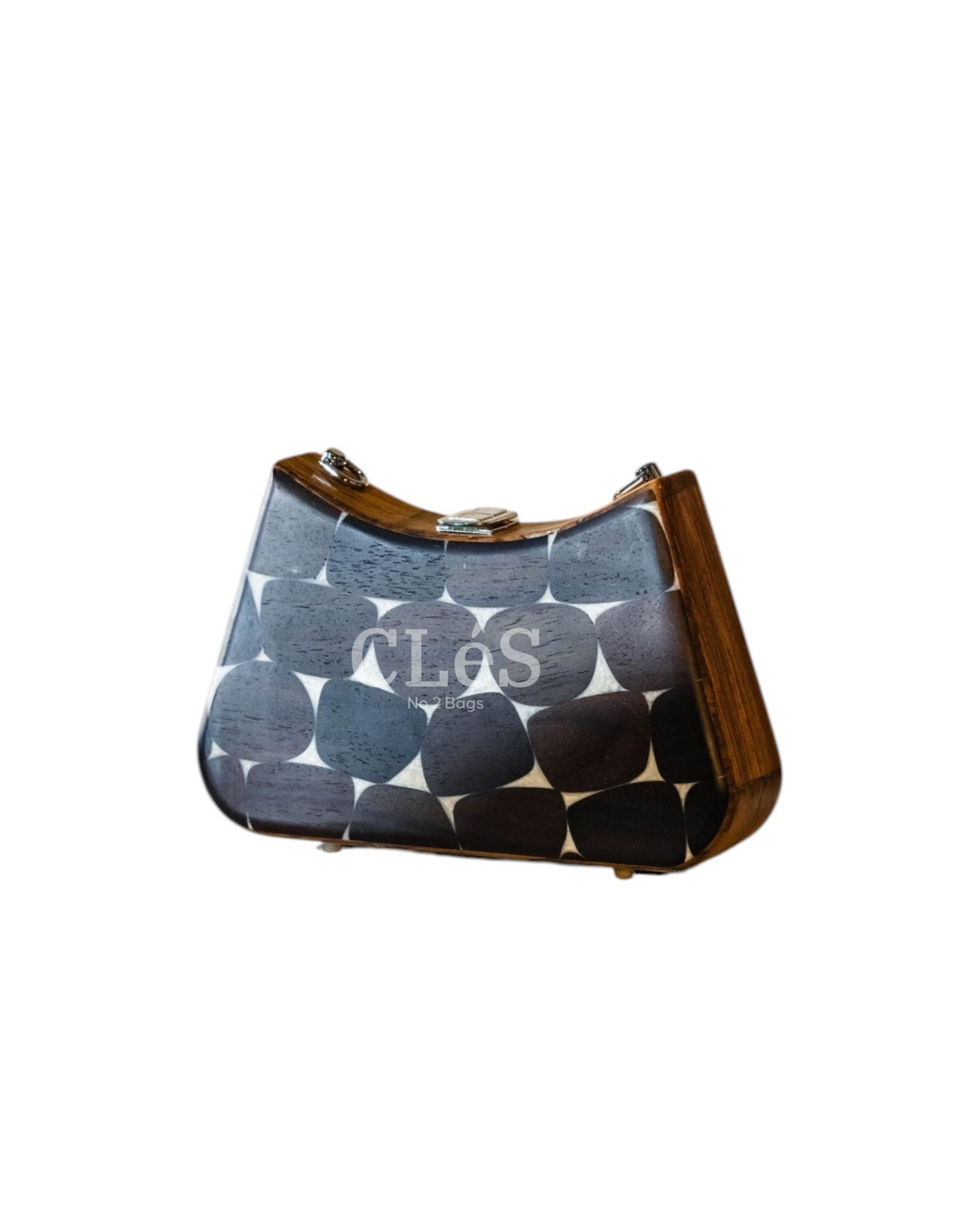 Lombok Classic Nusa Handmade Wooden Women Teakwood Handbag