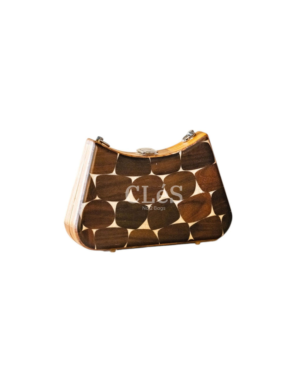 Lombok Classic Nusa Handmade Wooden Women Teakwood Handbag