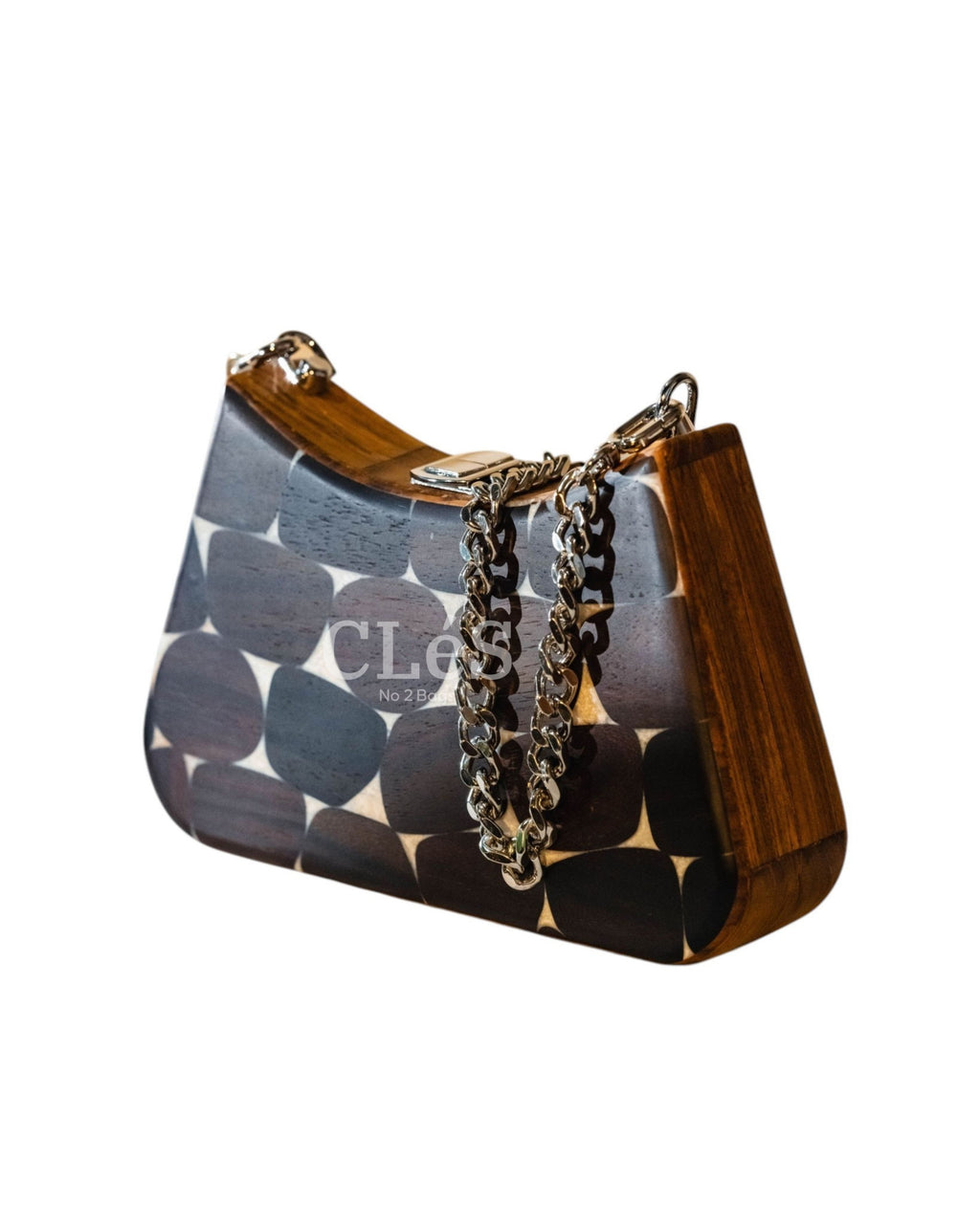 Lombok Classic Nusa Handmade Wooden Women Teakwood Handbag