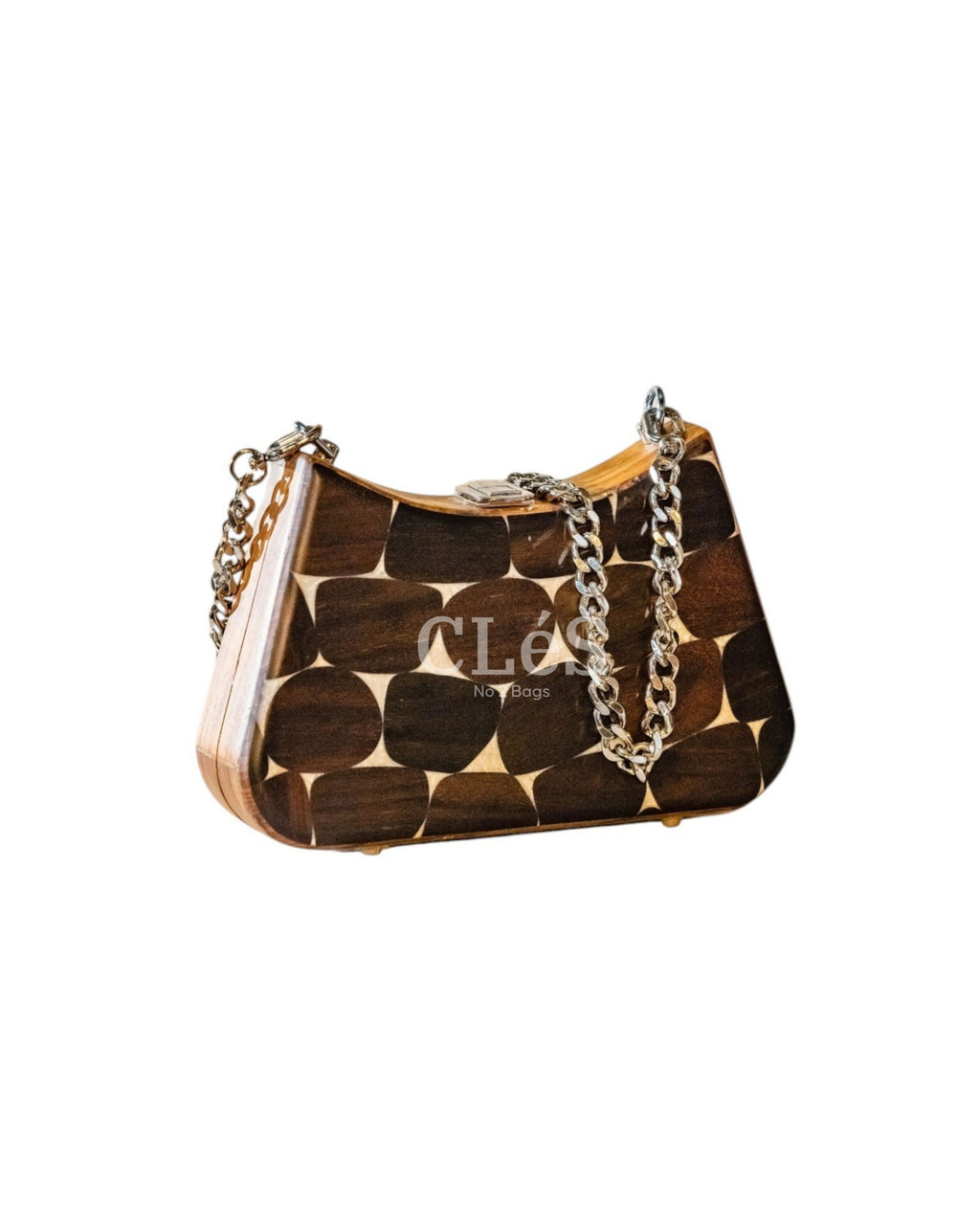 Lombok Classic Nusa Handmade Wooden Women Teakwood Handbag