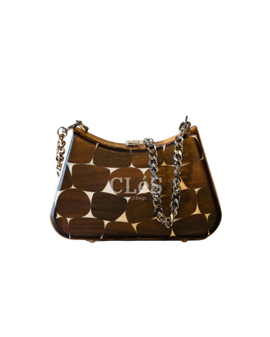 Lombok Classic Nusa Handmade Wooden Women Teakwood Handbag